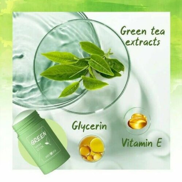 Green Tea Cleansing Mask Stick - blossombellabeauty