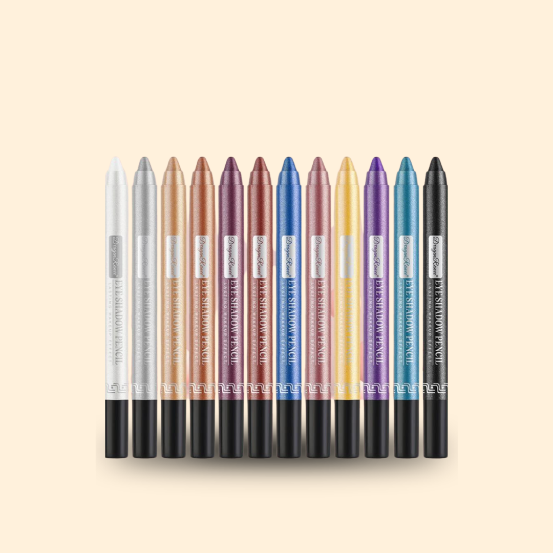 12 Colors Eyeshadow Pencil Set - blossombellabeauty